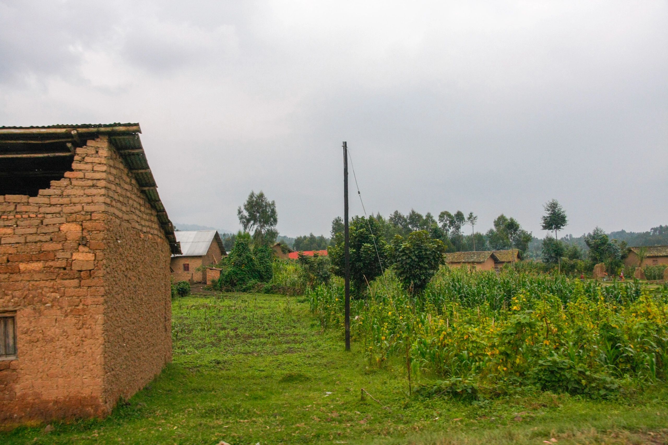 Rural village landscape representing community infrastructure needs